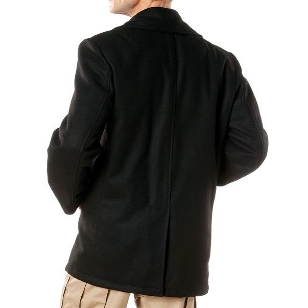 Rothco Naval Heritage Pea Coat for Men - Classic Style with Soft Wool Material and Long Sleeves