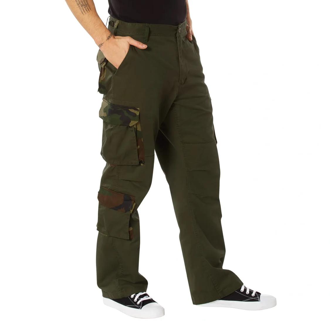 ROTHCO Vintage Paratrooper Cargo Fatigue Pants for Men