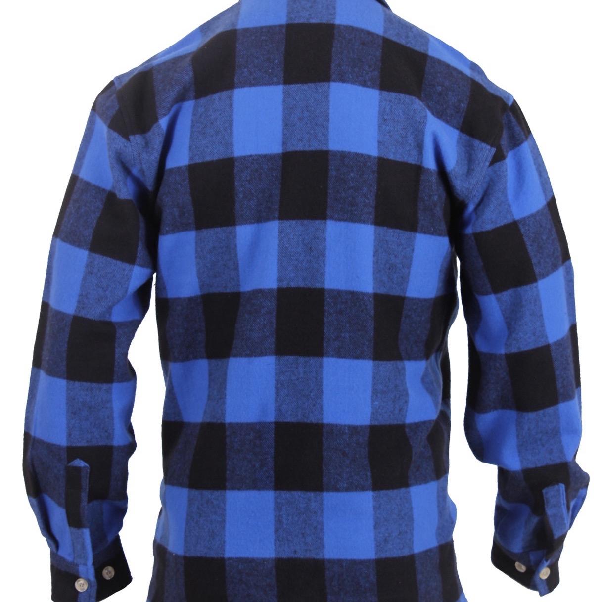 Rothco Concealed Carry Flannel Shirt Menwear Buffalo Plaid Heavyweight Casual Flannel Top, Pockets For Secure And Discreet Storage Menswear Long Sleeve Collar Longsleeves Underwear Checked Checkered