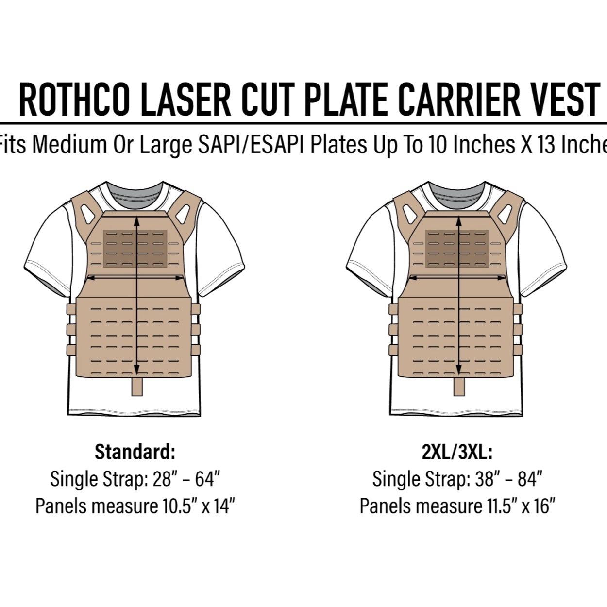 Rothco Laser Cut MOLLE Lightweight Plate Carrier Vest