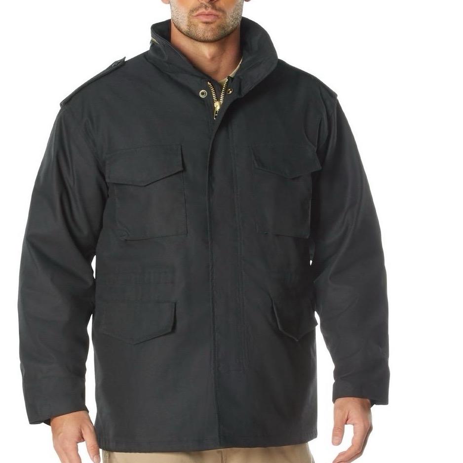ROTHCO M-65 Field Jacket - Water Repellent Outer Shell, Removable Quilted Button-In Liner, Classic Style - Long Sleeve, Cotton