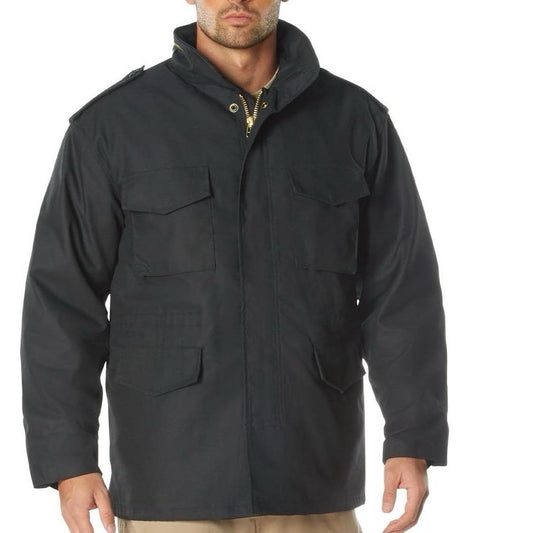 ROTHCO M-65 Field Jacket - Water Repellent Outer Shell, Removable Quilted Button-In Liner, Classic Style - Long Sleeve, Cotton