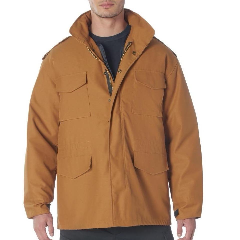 ROTHCO M-65 Field Jacket - Water Repellent Outer Shell, Removable Quilted Button-In Liner, Classic Style - Long Sleeve, Cotton