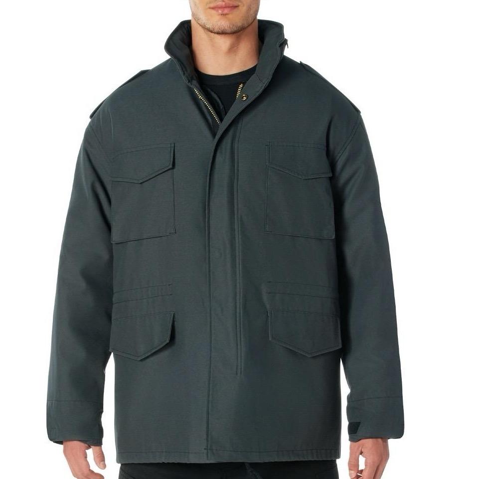 ROTHCO M-65 Field Jacket - Water Repellent Outer Shell, Removable Quilted Button-In Liner, Classic Style - Long Sleeve, Cotton