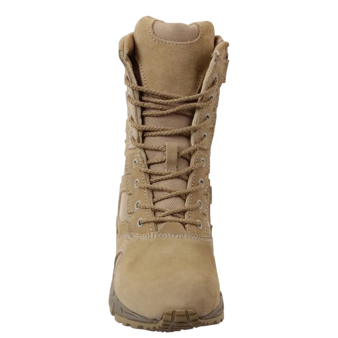 Rothco Forced Entry Deployment Boots With Side Zipper 8 Inch, Durability Lightweight Comfortable Running Hiking Climbing Boot, Men's Workwear Footwear