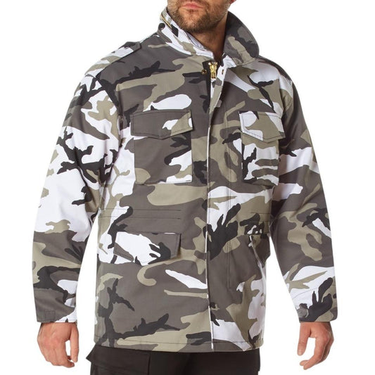 ROTHCO M-65 Field Jacket - Water Repellent Outer Shell, Camo, Regular or Long Length, 4 Cargo Pockets, Men's Coat - Classic, Cotton, Collared