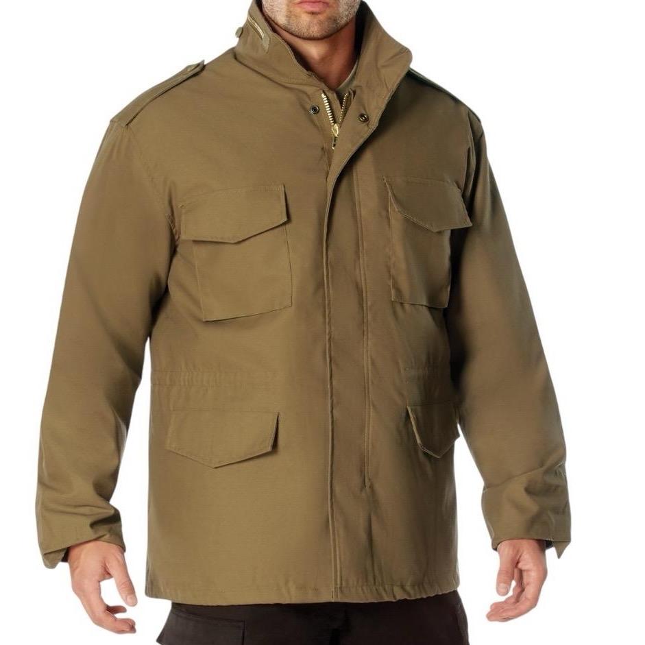 Rothco M-65 Field Jacket - Water Repellent Outer Shell, Camo Men's Classic Coat - Beige