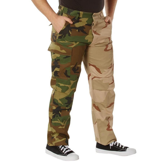 Rothco Two-Tone Camo BDU Pants Adult Unisex Tactical Pants Camo Pants  Casual Camouflage Menswear Clothing Utility Cotton Polyester Fabric  Hunting Trouser Hiking Tactical Camo Pants Cargo Cargo Pants Outdoor Personalized Pockets