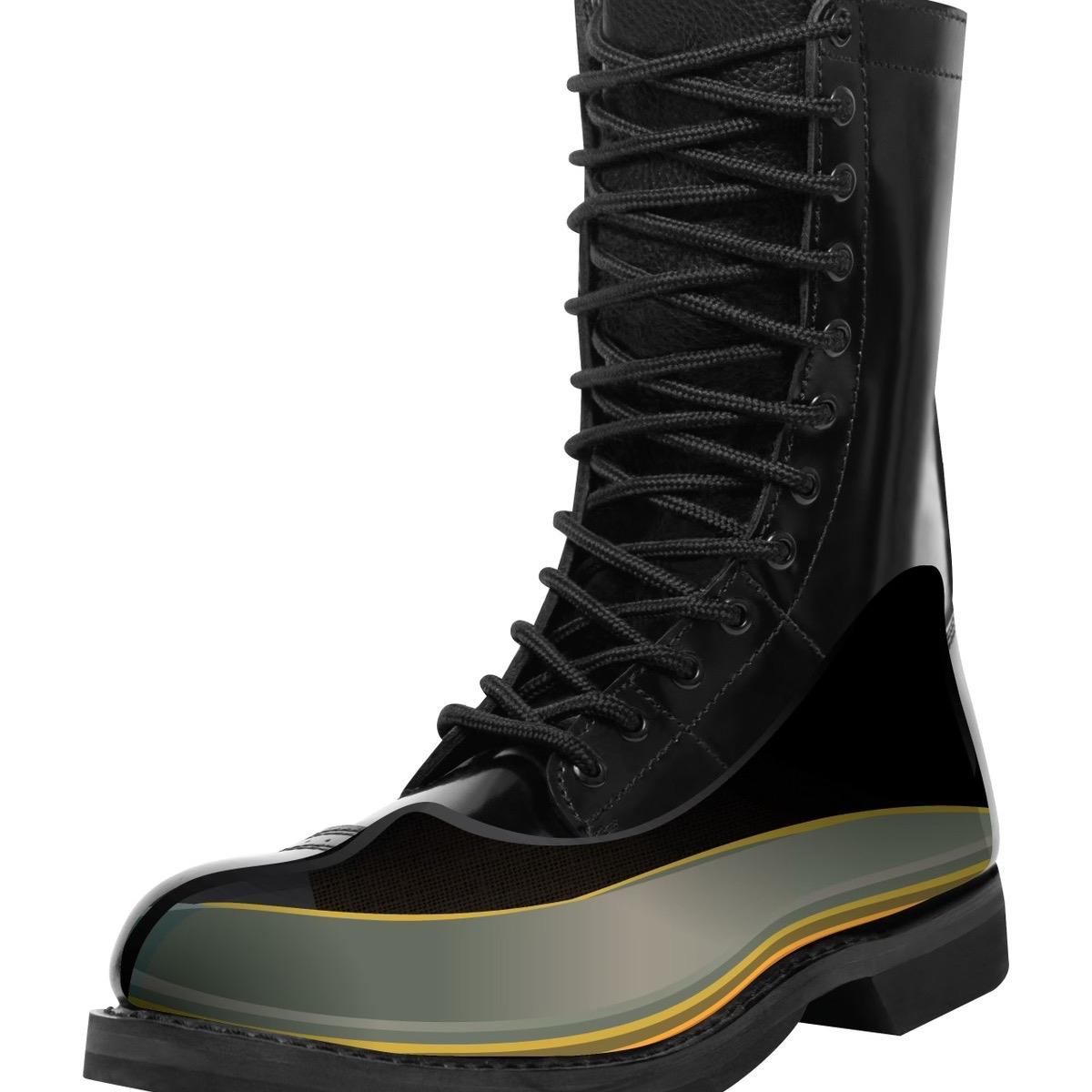 Rothco Military Leather Jump Boot - 10 Inch  Comfort Insole Footwear Hiking Boots Men’s Workwear Black Leather Tall Boots