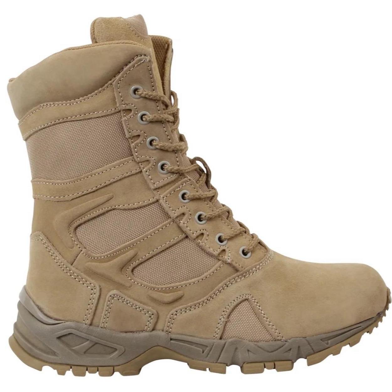 Rothco Forced Entry Deployment Boots With Side Zipper - 8 Inch