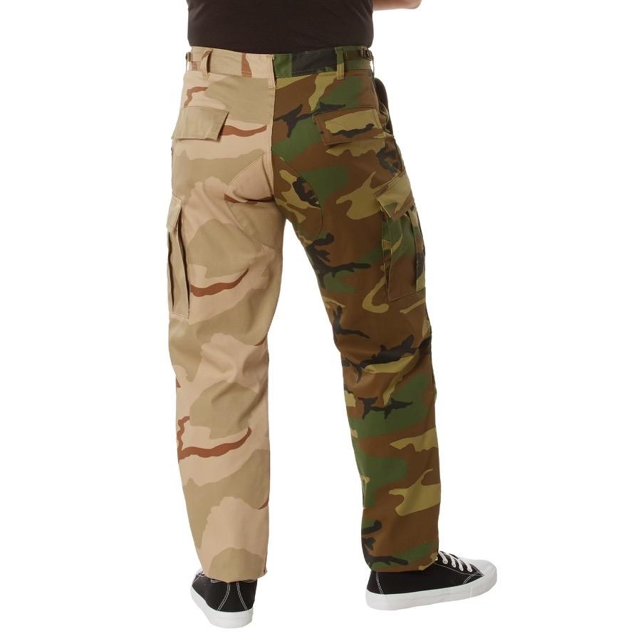 Rothco Two-Tone Camo BDU Pants Adult Unisex Tactical Pants Camo Pants  Casual Camouflage Menswear Clothing Utility Cotton Polyester Fabric  Hunting Trouser Hiking Tactical Camo Pants Cargo Cargo Pants Outdoor Personalized Pockets
