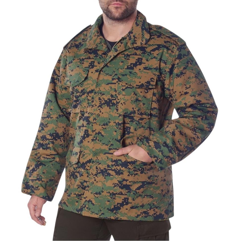 ROTHCO M-65 Field Jacket - Water Repellent Outer Shell, Removable Quilted Button-In Liner for Men - Coats, Menswear