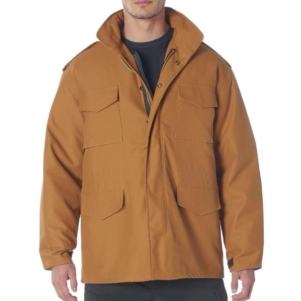 Rothco M-65 Field Jacket - Water Repellent Outer Shell, Camo Men's Classic Coat - Beige