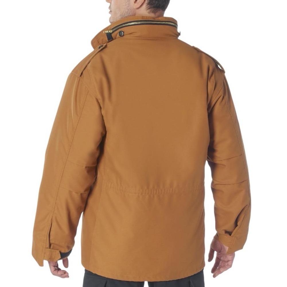 ROTHCO M-65 Field Jacket - Water Repellent Outer Shell, Removable Quilted Button-In Liner, 4 Cargo Pockets - Zipper, Small