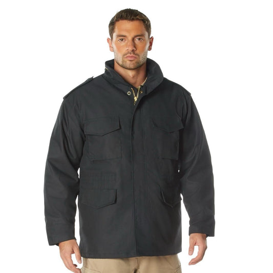 Rothco M-65 Field Jacket - Water Repellent Outer Shell, Removable Quilted Button-In Liner, 4 Cargo Pockets - Camo Outerwear Menswear Classic Coats, Regular, or  Long