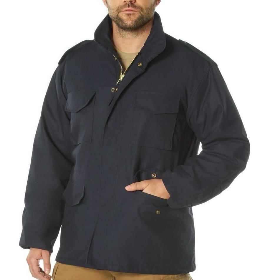 ROTHCO M-65 Field Jacket - Water Repellent Outer Shell, Removable Quilted Button-In Liner, 4 Cargo Pockets - Underwear, Zipper