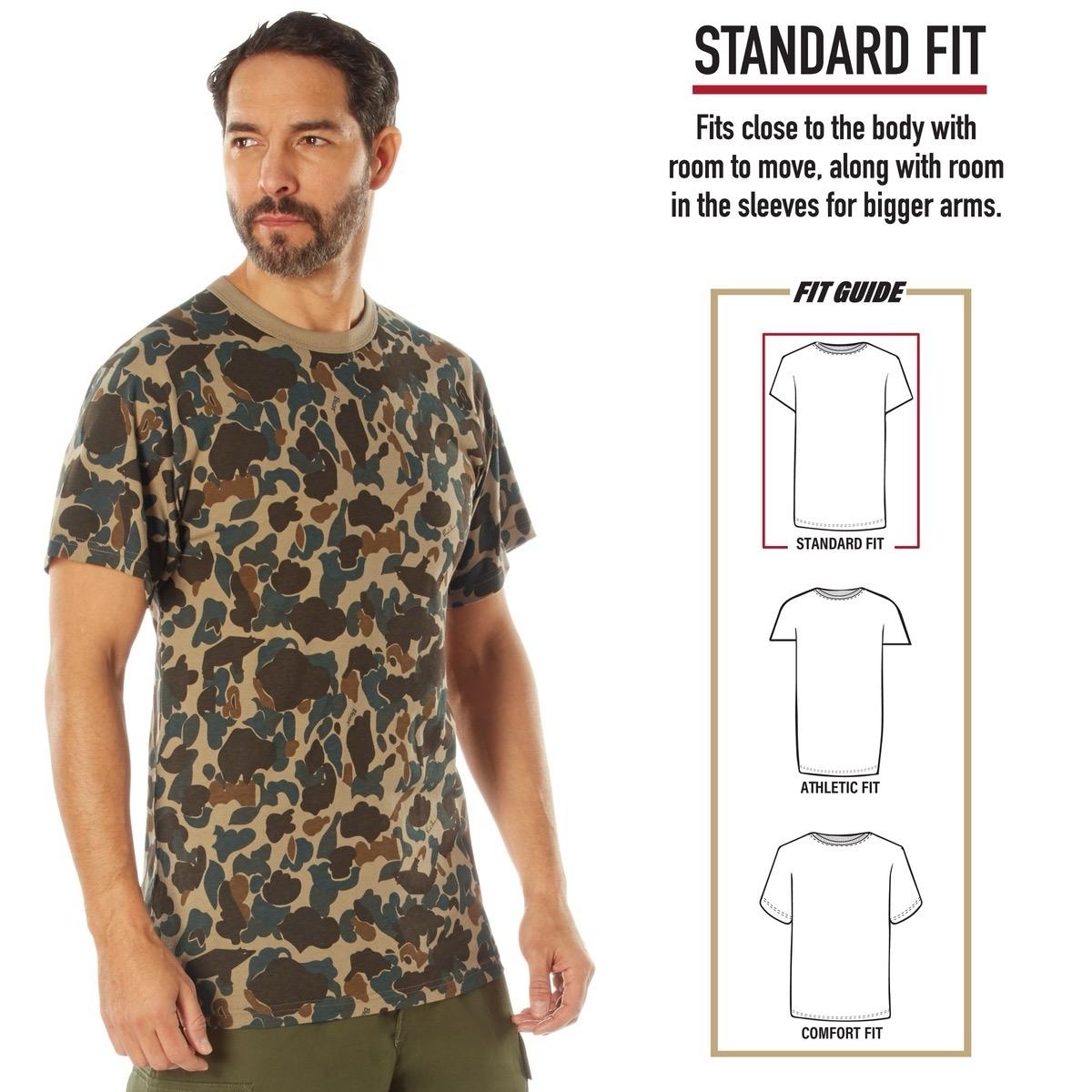Rothco X Bear Archery Fred Bear Camo T-Shirt Rothco Military Camouflage Shirt Hiring Fred Bear Camo Hunting T-Shirt Camping Short Sleeve Shirt men gifts