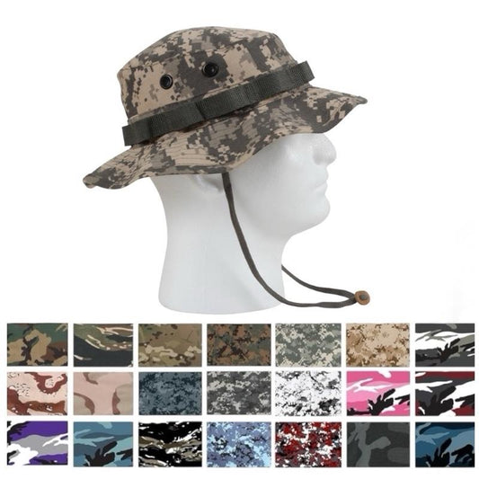 Rothco Digital Camo Boonie Hat - Adjustable Chin Strap, Durable Blend, 360-Degree Sun Defense, Suitable for Men & Women, All Seasons
