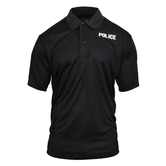 Rothco Moisture Wicking Police Polo Shirt - 100% Polyester, 3-Button Front, Professional Look, Durable Material, Ideal for The Professionals - Menswear, Fabric