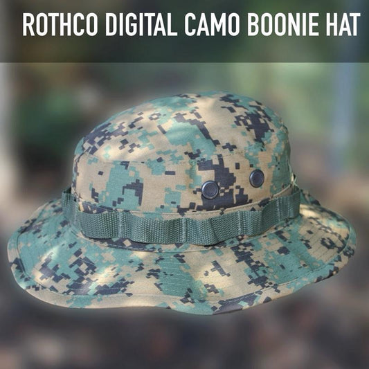 Rothco Camouflage Hats, For Men Or Women Rothco Camo Boonie Hat - Adjustable Chin Strap, Durable Blend, Keep The Sun Out Of Your Face With Our Hats