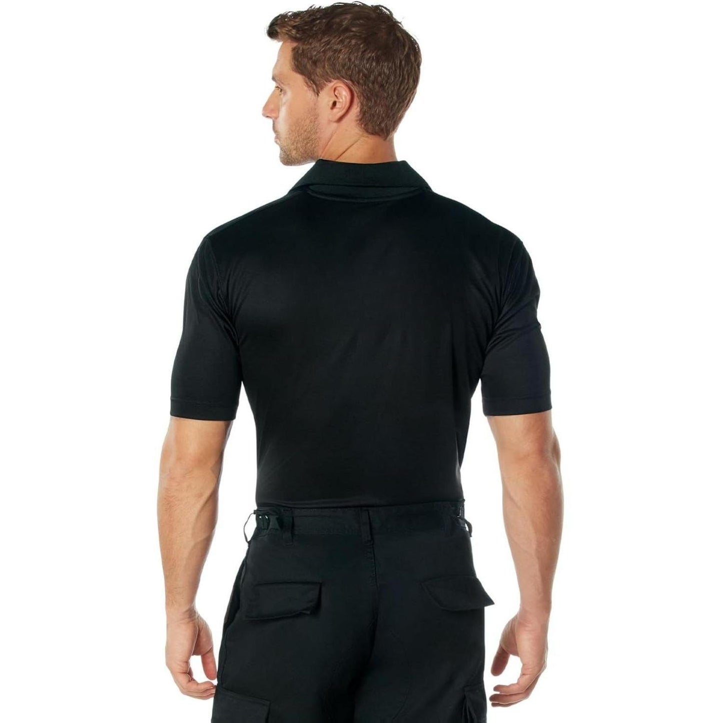 Rothco Moisture Wicking Police Polo Shirt - 100% Polyester, 3-Button Front, Professional Look, Durable Material, Ideal for The Professionals - Menswear, Fabric