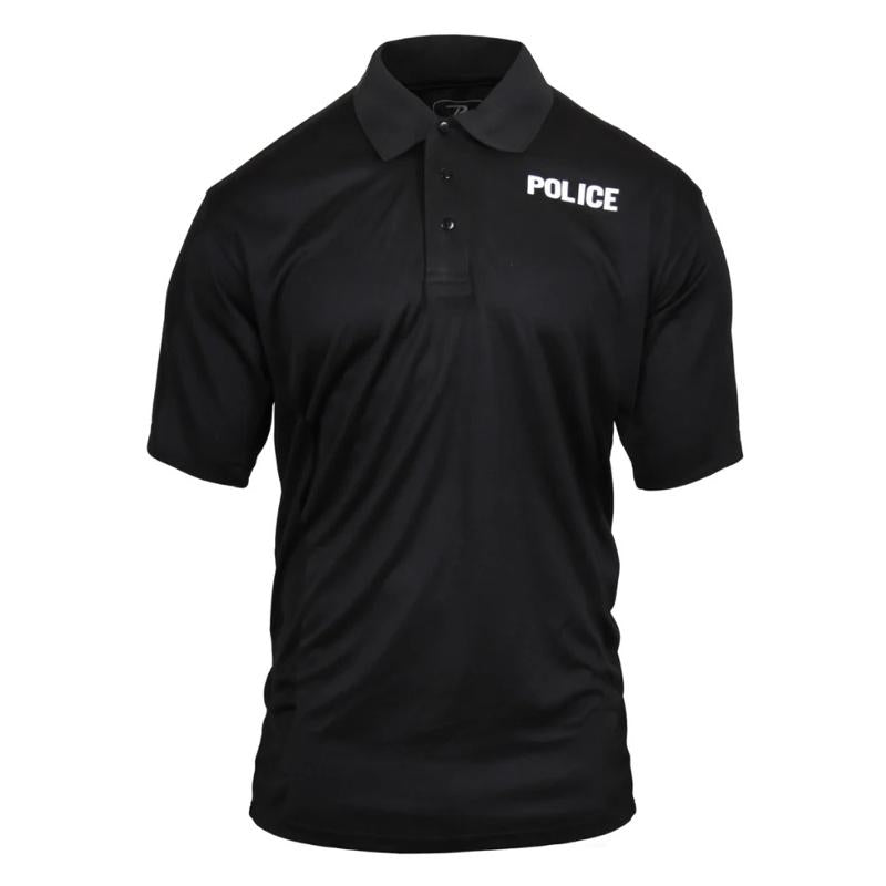 Rothco Moisture Wicking Police Polo Shirt - 100% Polyester, 3-Button Front, Professional Look, Durable Material, Ideal for The Professionals - Menswear, Fabric