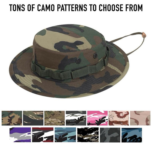 Rothco Digital Camo Hat - For Men’s Are Women Camo Sun Boonie Hats - Rothco Digital Camo Boonie Hat - Adjustable Chin Strap, Durable Blend, 360-Degree Sun Defense, All Seasons