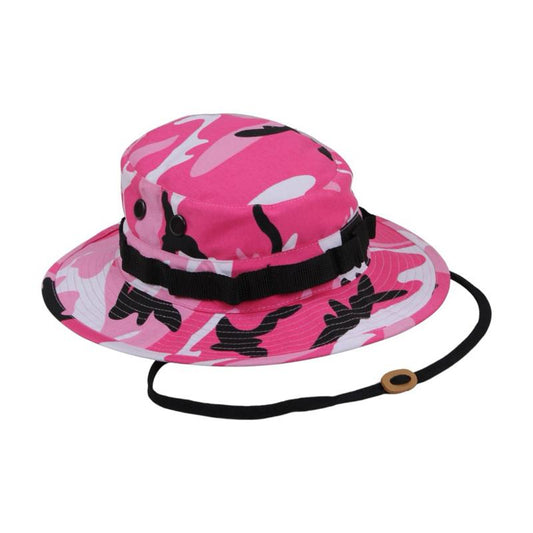 Rothco Camo Boonie Hat - Adjustable Chin Strap, Available in Various Camo Patterns, Durable Cotton/Polyester Blend, Camouflage Boonie Hats