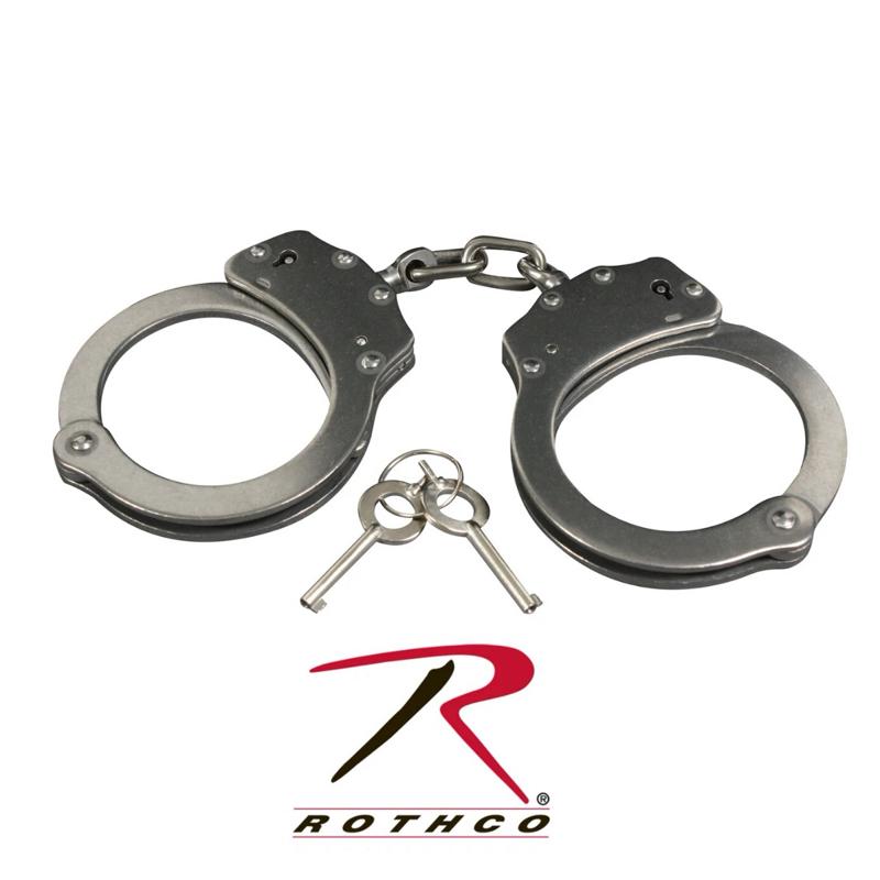 Rothco Stainless Steel Handcuffs - Colors Silver, Black, Pink