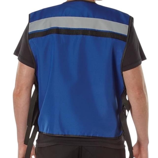 ROTHCO EMS Rescue Vest - Safety Vest with Reflective 2 Inch Grey Tape, 2 Large Zippered Cargo Pockets & Breast Pockets with ID Holder