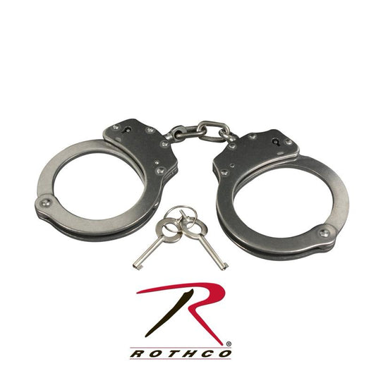 Rothco Stainless Steel Handcuffs - Colors Silver, Black, Pink