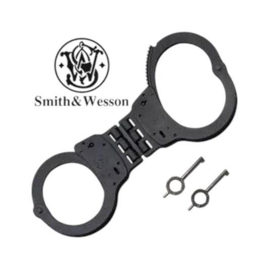 Rothco Smith & Wesson Hinged Handcuffs - Silver Nickel Finish, 10 Oz, Model N/A, Standard Key Lock, US Origin, Wrist Opening 2.04 Inches