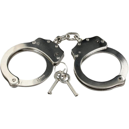 Rothco Professional Detective Handcuffs - Rothco Cuffs Steel, Nickel Plated, Chrome Plated, Double Lock Mechanism