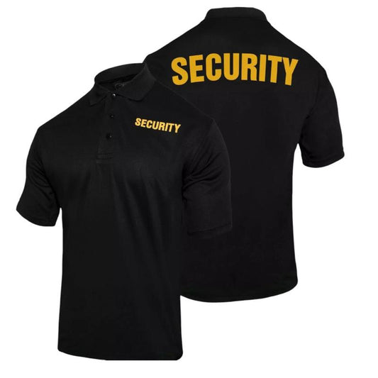 Rothco Moisture Wicking Security Polo Shirt - Rothco Menswear Short Sleeve Uniform Shirt