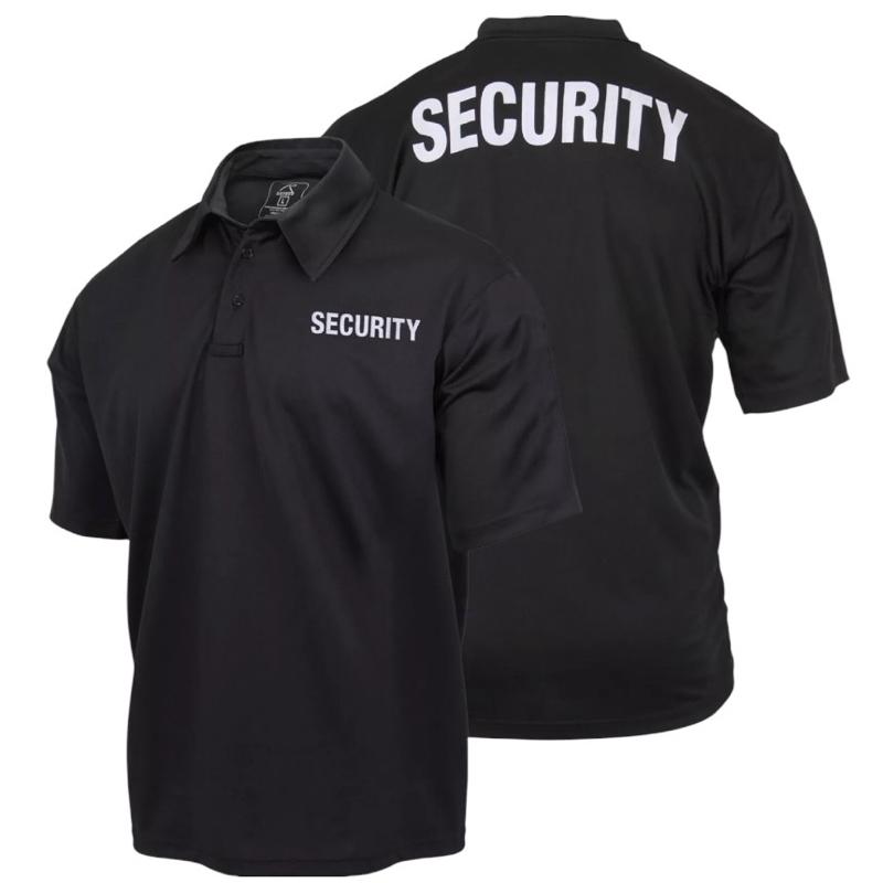 Rothco Moisture Wicking Security Polo Shirt - Rothco Menswear Short Sleeve Uniform Shirt