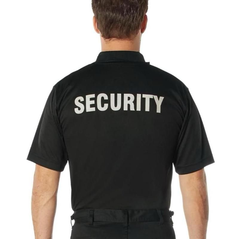 Rothco Moisture Wicking Security Polo Shirt - Rothco Menswear Short Sleeve Uniform Shirt