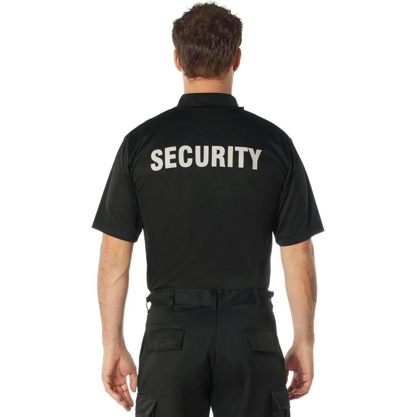 Rothco Moisture Wicking Security Polo Shirt - Colors Available Black, White,  Midnight Navy Blue, Safety Green,