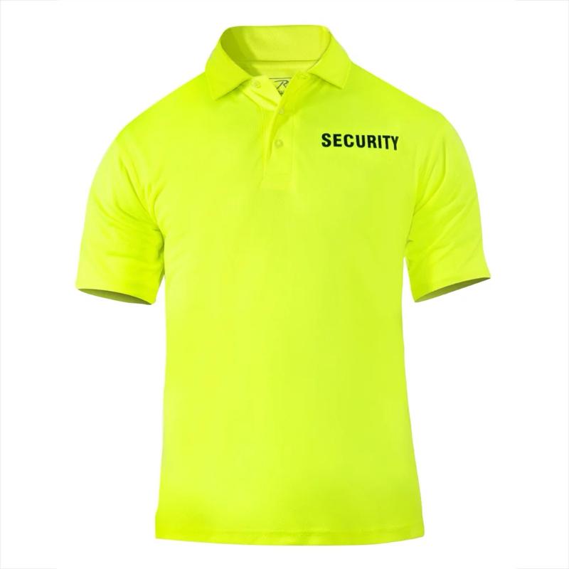 Rothco Moisture Wicking Security Polo Shirt - Rothco Menswear Short Sleeve Uniform Shirt