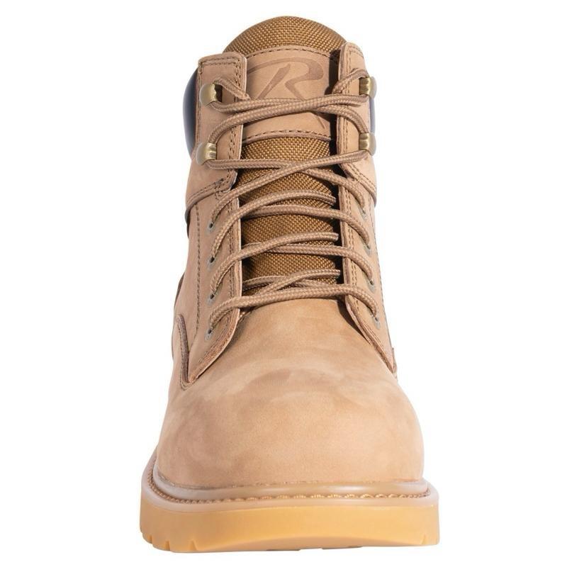 Rothco Tradesman 6 Inch Men’s Work Boots - Coyote Brown, Black, Brown