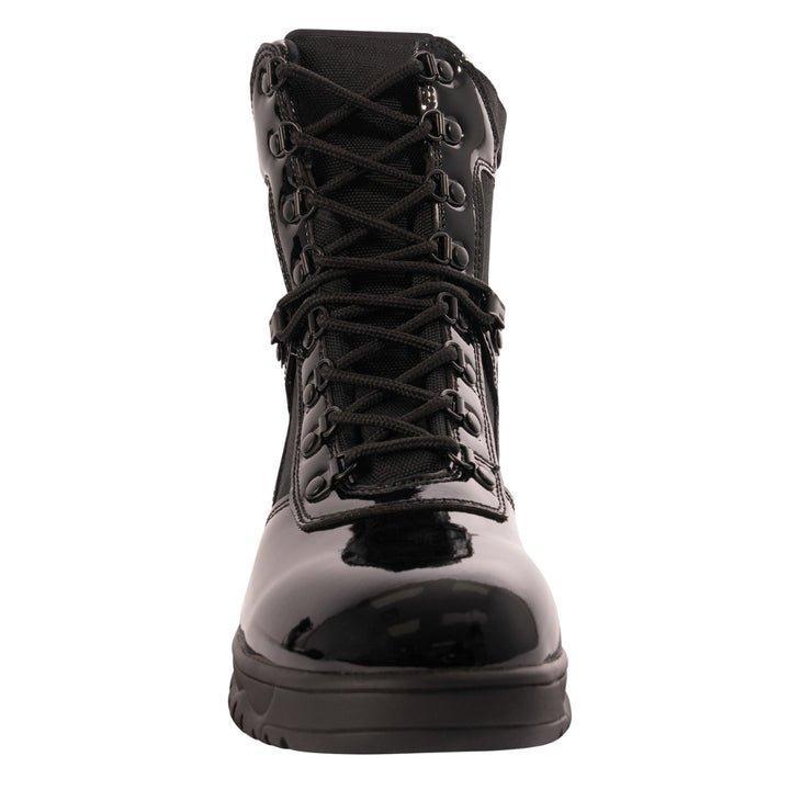 Rothco Forced Entry High-Gloss Tactical Boots with Side Zipper - 8 Inch Boot Men’s Workwear Footwear