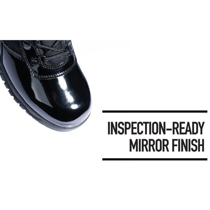 Rothco Forced Entry High-Gloss Tactical Boots with Side Zipper - 8 Inch Boot Men’s Workwear Footwear