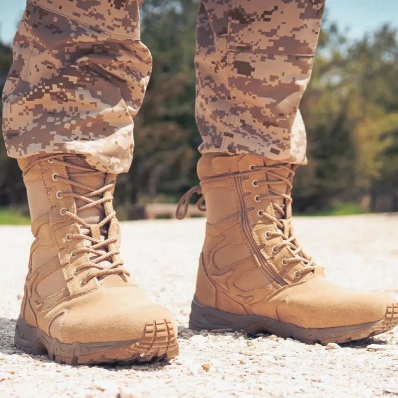 Rothco Forced Entry Deployment Men’s Boots With Side Zipper 8 Inch Boot - Coyote Brown, Tan, Footwear