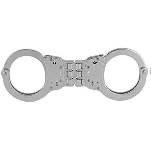 Smith & Wesson Hinged Nickel Handcuffs - Silver, Black