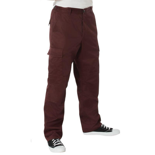 Rothco Tactical BDU Pants (Maroon) Menswear Casual Pants, Unisex Cargo Trousers
