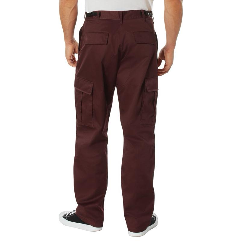Rothco Tactical BDU Pants (Maroon) Menswear Casual Pants, Unisex Cargo Trousers