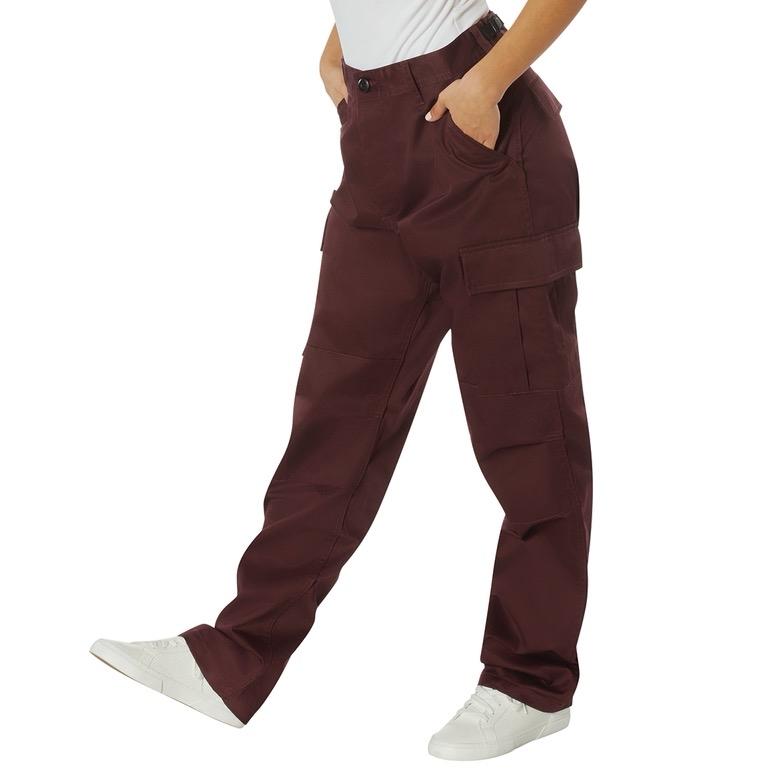 Rothco Tactical BDU Pants (Maroon) Menswear Casual Pants, Unisex Cargo Trousers
