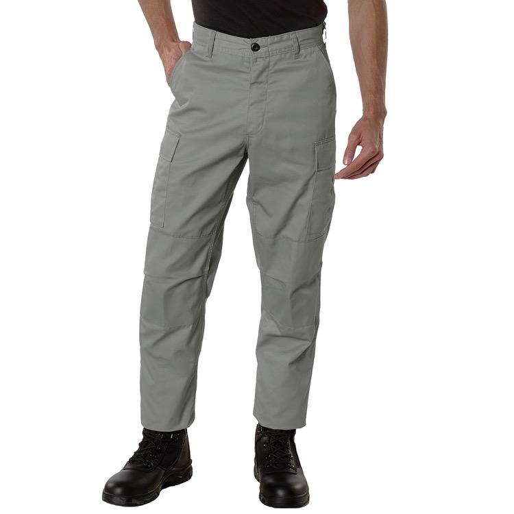 Rothco Tactical BDU Pants (Grey) Menswear Casual Pants, Unisex Cargo Trousers