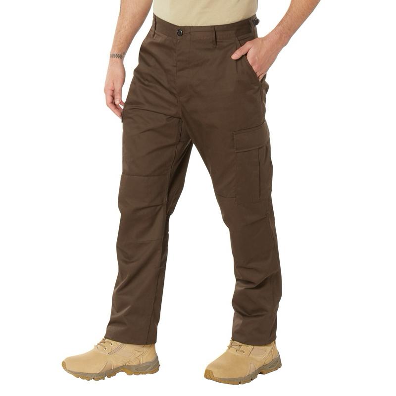 Rothco Tactical BDU Pants (Brown) - Menswear Cargo Unisex Pants
