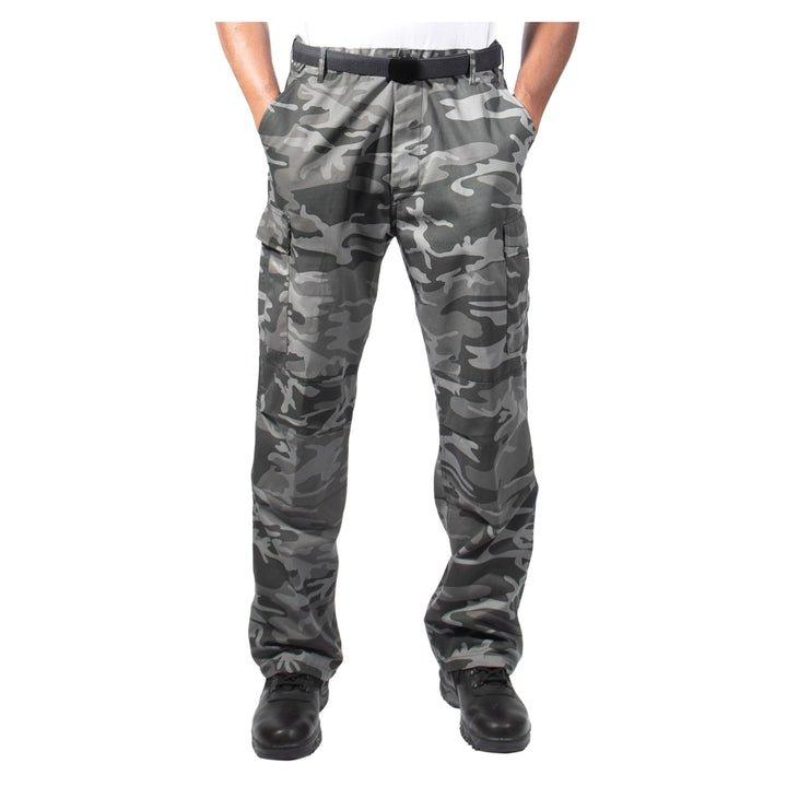 Rothco Relaxed Fit Zipper Fly BDU Pants (Black Camo)