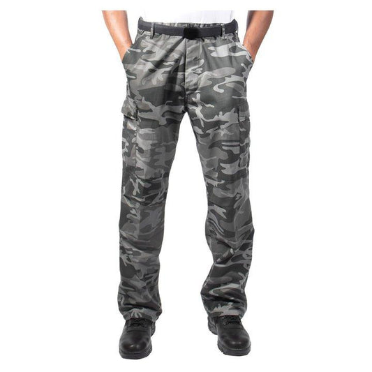Rothco Relaxed Fit Zipper Fly BDU Pants (Black Camo)